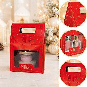 10 MALETA P/ PRESENTE DE NATAL C/ VISOR 14X7X19 BRILHOS DE NATAL 6224 ( NATAL IDEIA 2026 )