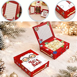 10 CAIXA CARTÃO BISCOITOS DE NATAL C/ VISOR 12X10X3 DIVERTIDO 6242 ( NATAL IDEIA 2026 )