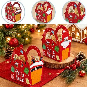 10 CACHEPOT P/ PRESENTE NATAL C/ ALÇA 12X9X16 DIVERTIDO 6243 ( NATAL IDEIA 2026 )
