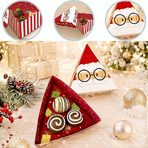 10 CAIXA P/3 DOCES ARVORE DE NATAL 13X13X4 DIVERTIDO 6245 ( NATAL IDEIA 2026 )