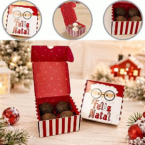 10 CAIXA P/ 4 DOCES DE NATAL 8X8X4 DIVERTIDO 6252 ( NATAL IDEIA 2026 )