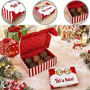 10 CAIXA P/ 6 DOCES DE NATAL 12X8X4 DIVERTIDO 6253 ( NATAL IDEIA 2026 )