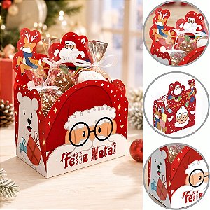 10 CACHEPOT P/ PRESENTE NATAL 12X8X16 DIVERTIDO 6258 ( NATAL IDEIA 2026 )