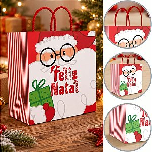 10 SACOLA DE NATAL P1 24X17X26 DIVERTIDO 6270 ( NATAL IDEIA 2026 )