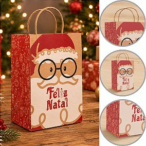 10 SACOLA P/ PRESENTE NATAL P 22X15X24 DIVERTIDO 6272 ( NATAL IDEIA 2026 )
