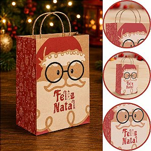 10 SACOLA P/ PRESENTE NATAL G 28X18X32 DIVERTIDO 6274 ( NATAL IDEIA 2026 )