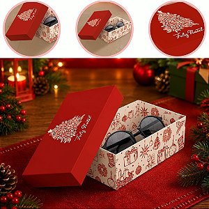 10 CAIXA P/ PRESENTE NATAL P 16X10X5 C/ TAMPA 6286 ( NATAL IDEIA 2026 )