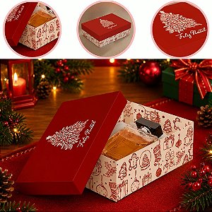 10 CAIXA P/ PRESENTE NATAL P 19X14X6 C/ TAMPA 6287 ( NATAL IDEIA 2026 )