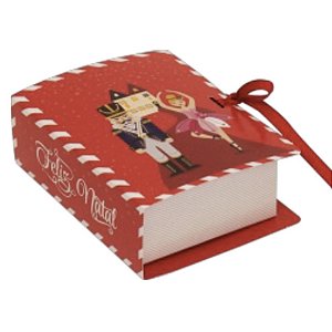 10 Caixa Livro ( 4 Doces) Natal Magico 4507 ( IDEIA NATAL OUTLET )