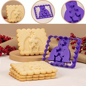 CORTADOR DE BISCOITO NATAL PRESÉPIO 6489 (JANGO NATAL 2026)