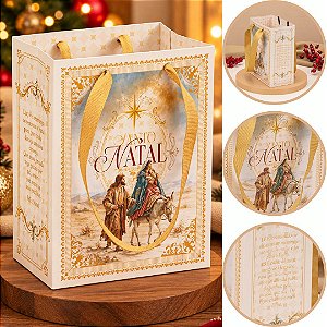 10 MINI SACOLA 16x7x13CM VERDADEIRO NATAL 6273 (JANGO NATAL 2026)