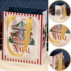 10 MINI SACOLA 16x7x13CM MEMÓRIAS 5996 (JANGO NATAL 2026)