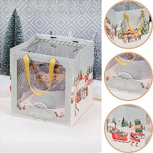 10 SACOLA MÉDIA COM VISOR 23X20X22 ACREDITAR 6228 (JANGO NATAL 2026)