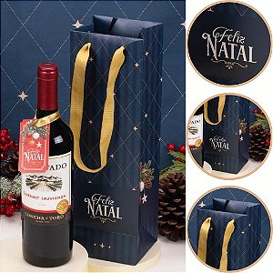 10 SACOLA PARA BEBIDA 35X9,5X11 MEMÓRIAS 6384 (JANGO NATAL 2026)