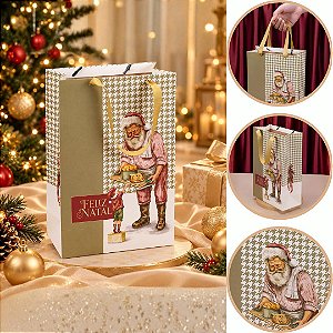 10 SACOLA PARA PRESENTE 30x20x10cm PRESENÇA 6398 (JANGO NATAL 2026)