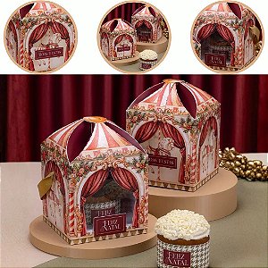 5 CAIXA CARROSSEL PARA MINI PANETONE PRESENÇA 6325 (JANGO NATAL 2026)