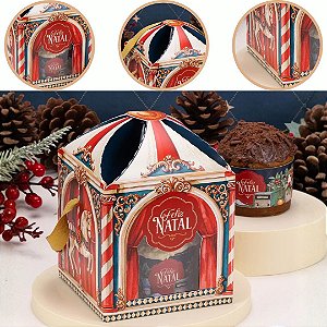 5 CAIXA CARROSSEL PARA MINI PANETONE MEMÓRIAS 6324 (JANGO NATAL 2026)