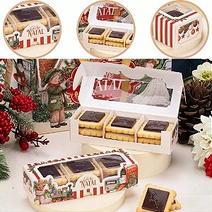 10 CAIXA COM VISOR PARA 9 BISCOITOS MEMÓRIAS 6318 (JANGO NATAL 2026)