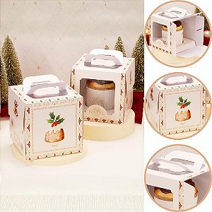 10 CAIXA COM VISOR PARA PANETONE FECHADA UNIÃO 6084 (JANGO NATAL 2026)