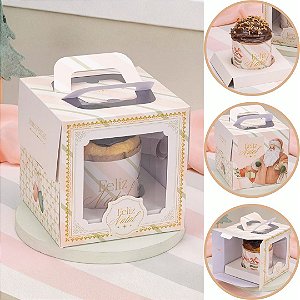 10 CAIXA COM VISOR PARA PANETONE FECHADA CUIDADO 6080 (JANGO NATAL 2026)