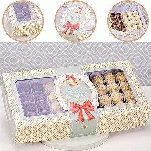10 CAIXA C/ VISOR P/ 50 DOCES 6X19X36CM ACREDITAR 6465 (JANGO NATAL 2026)