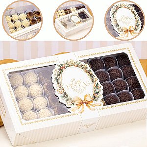 10 CAIXA C/ VISOR P/ 50 DOCES 6X19X36CM ILUMINAR 6522 (JANGO NATAL 2026)