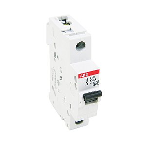 Minidisjuntor Monopolar 4A 230/400V AC - ABB - S201-K4