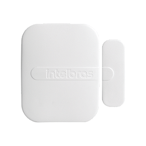Sensor de Abertura Magnético Sem Fio - Branco - XAS 4010 Smart - Intelbras
