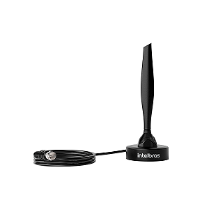 Antena interna UHF/HDTV com base magnética e cabo de 1,5m.