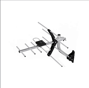 Antena externa Intelbras AE 3010 para TV UHF/HDTV com cabo de 10m e suporte.