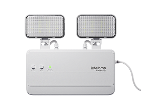 Bloco de iluminação autônomo BLA 1202 IP65 da Intelbras com LED, autonomia de 2h.