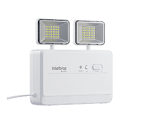 Bloco de iluminação de emergência Intelbras BLA 600 com LEDs de alta eficiência e autonomia.