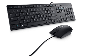 Kit Teclado e Mouse Dell CSG KM300C com Fio Preto