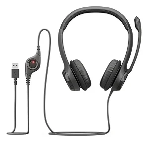 Headset Logitech H390 Preto Estéreo USB