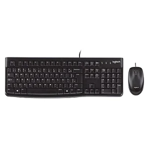 Kit Teclado e Mouse Logitech MK120 Preto USB 920-004429-C