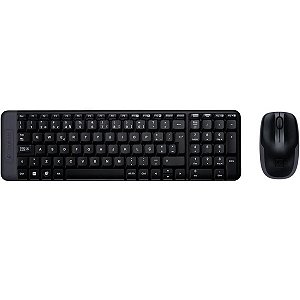 Kit Teclado e Mouse Logitech MK220 Preto Sem fio 920-004431-C