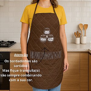 Avental Impermeável Bordado