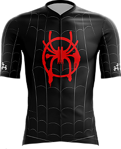 Camisa Ciclismo / Miles Morales / Unisex / Cor Preta