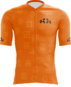 Camisa Ciclismo / Nukurumah Kese / Unisex / Cor Laranja