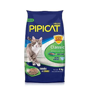 Areia Higiênica Pipicat Classic para Gatos