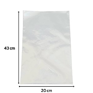 Saco Plástico 20x43 0,13 PE Uniopack