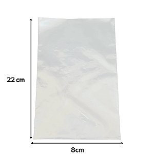 Saco Plástico 8x22 0,15 PE Uniopack