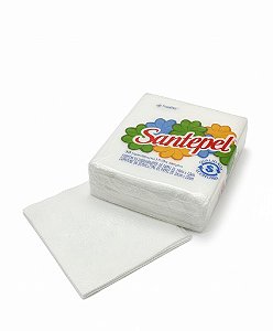 Guardanapo de Papel Santepel 24x22cm - pacote com 50 / Caixa com 80 Pacotes (Total 4.000 Folhas)