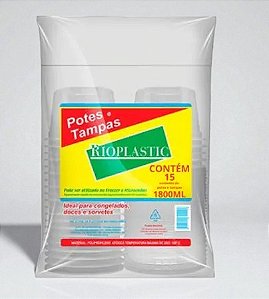 Pote Redondo 1800ml Rioplastic