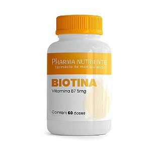 Biotina 5mg - 60 doses