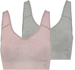 Puma Women's 2 Pack Seamless Sports Bra