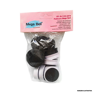 Refil de Lixa com Encaixa para Motor Mega Bell 12 unidades