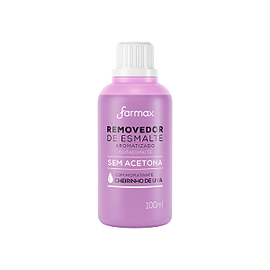 Removedor de Esmalte sem Acetona com Hidratante Aroma Uva Farmax 100ml