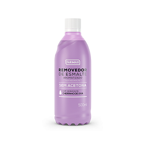 Removedor de Esmalte sem Acetona c/ Hidratante Aroma Uva Farmax 500ml