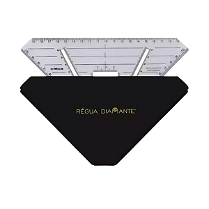 Regua Diamante Profissional para Marcação de Sobrancelhas